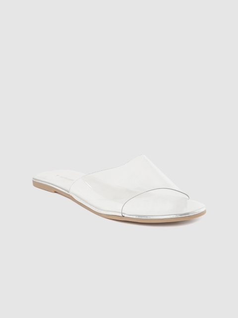 

Van Heusen Woman Transparent Solid Open Toe Flats