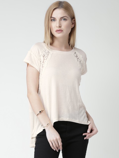 

FOREVER 21 Cream-Coloured Lace Top