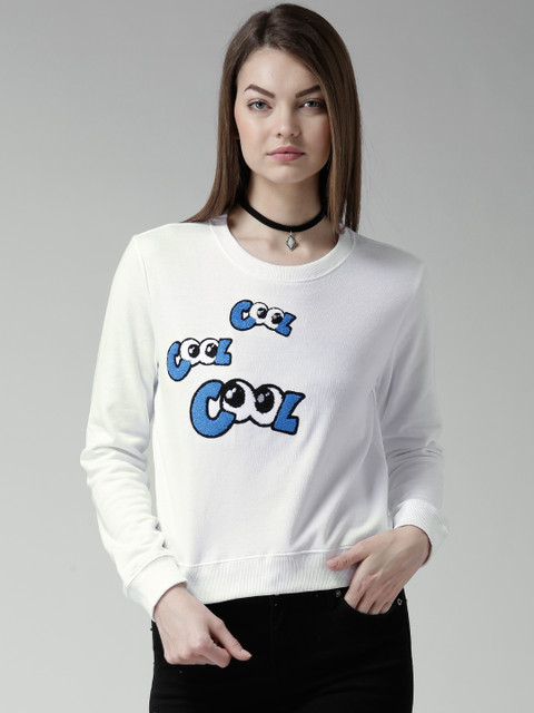 

FOREVER 21 White Sweatshirt