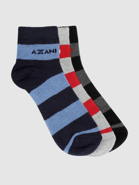 

Azani Men Assorted Set of 3 Comfort Low Cut Ankle Length Socks