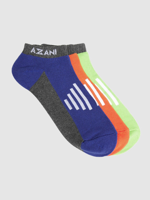 

Azani Men Assorted Set of 3 Comfort Low Cut Ankle Length Socks