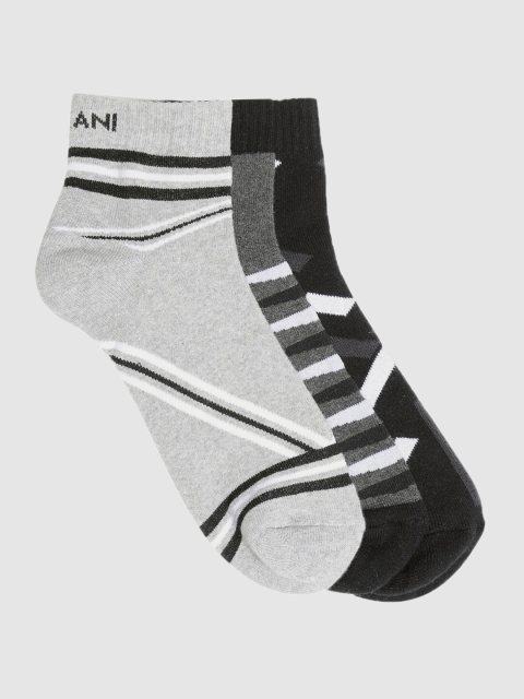

Azani Men Assorted Set of 3 Comfort Low Cut Ankle Length Socks