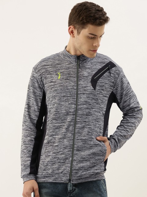 

Campus Sutra Men Grey Solid Sporty Jacket