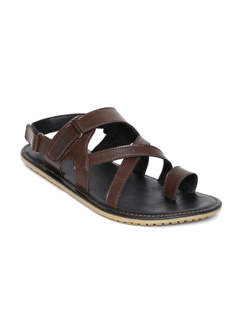 

Alberto Torresi Men Brown Leather Sandals