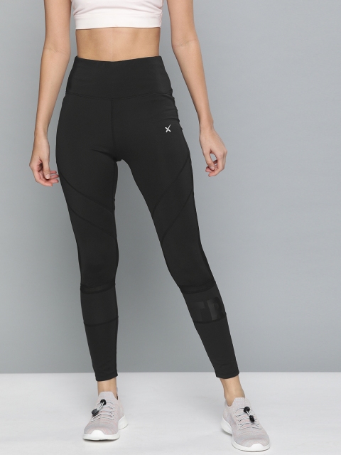 

HRX by Hrithik Roshan Women Black Solid Rapid-Dry Training Tights