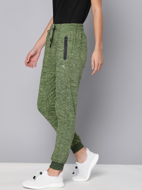 

HRX by Hrithik Roshan Women Olive Green Solid Slim Fit Training Track Pants