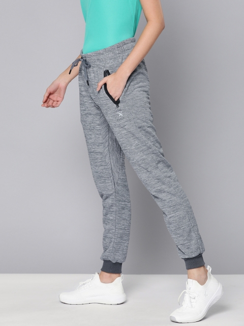 

HRX by Hrithik Roshan Women Grey Solid Regular Fit Training Track Pants