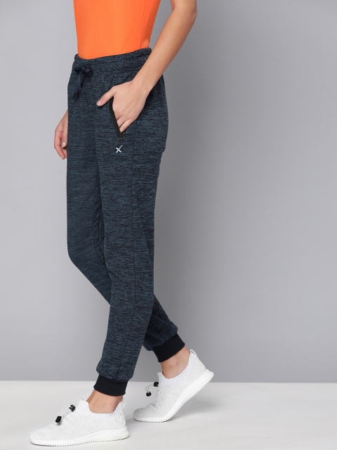 

HRX by Hrithik Roshan Women Navy Blue Solid Slim Fit Training Track Pants