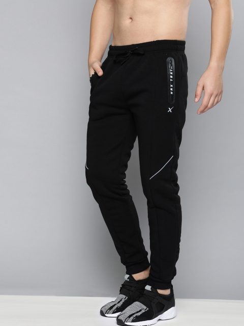 

HRX by Hrithik Roshan Men Jet Black Solid Slim Fit Fit Training Track Pants