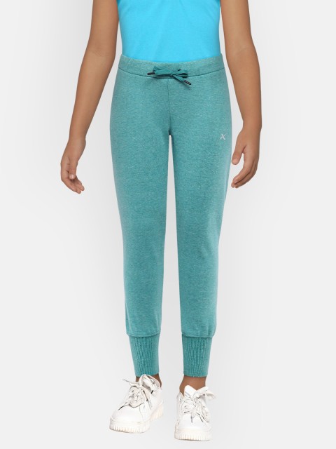 

HRX by Hrithik Roshan Girls Teal Blue Solid Regular Fit Joggers