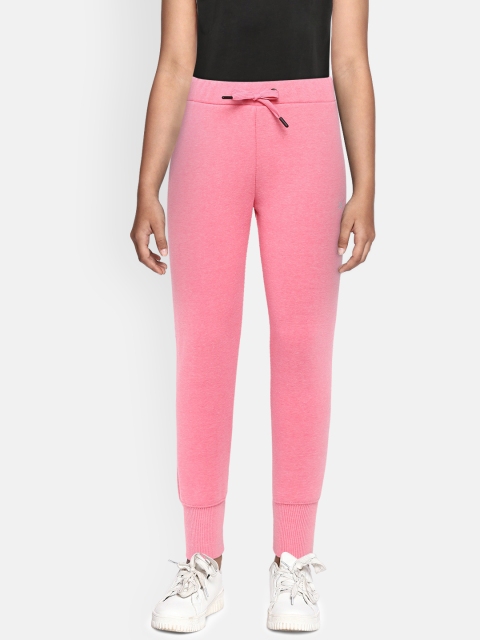 

HRX by Hrithik Roshan Girls Pink Solid Regular Fit Running Joggers
