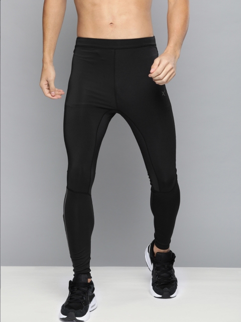 

HRX by Hrithik Roshan Men Black Solid Skinny Fit Rapid-Dry Training Tights