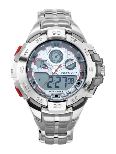 

Fastrack Men White Analogue and Digital Watch 38054PM01