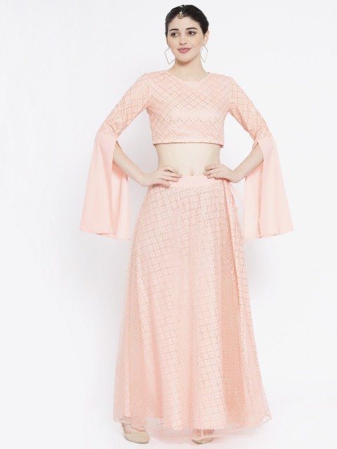 

studio rasa Pink Ready to Wear Lehenga with Blouse