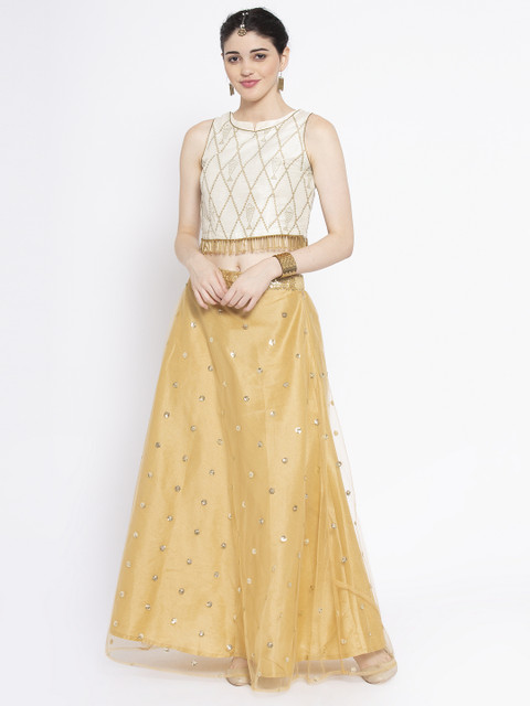 

studio rasa Beige Ready to Wear Lehenga with Blouse