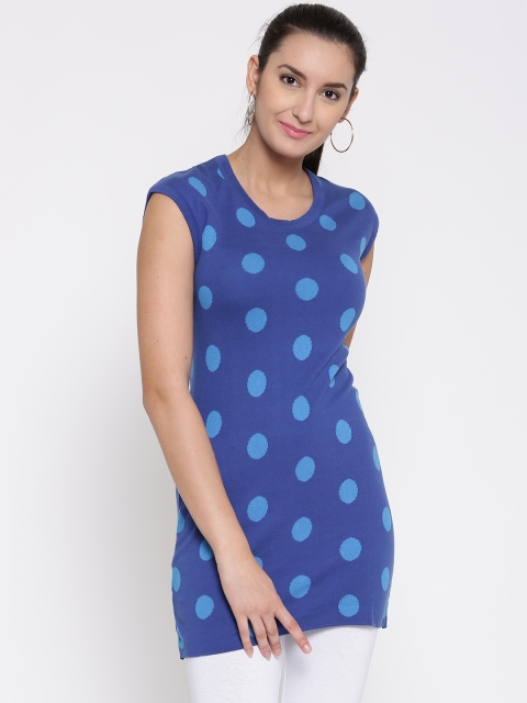 

AND Blue Polka Dot Top