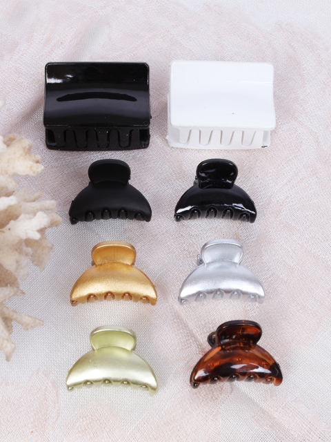 

Ayesha Set of 8 Multicoloured Claw Clips, Multi
