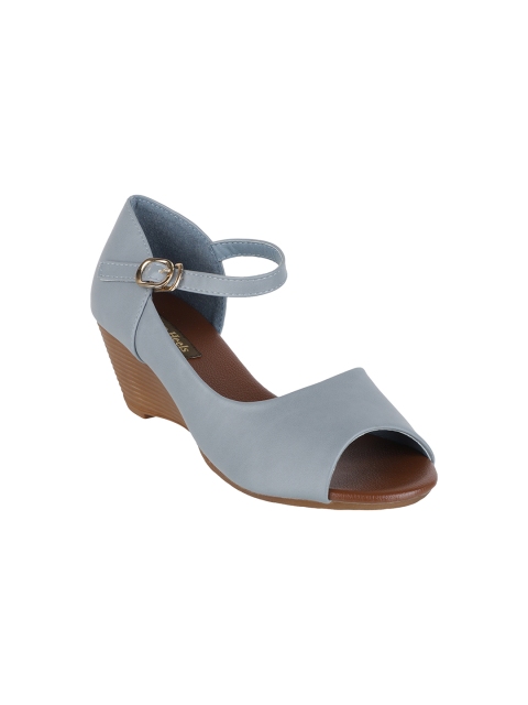 

Flat n Heels Women Blue Solid Heels