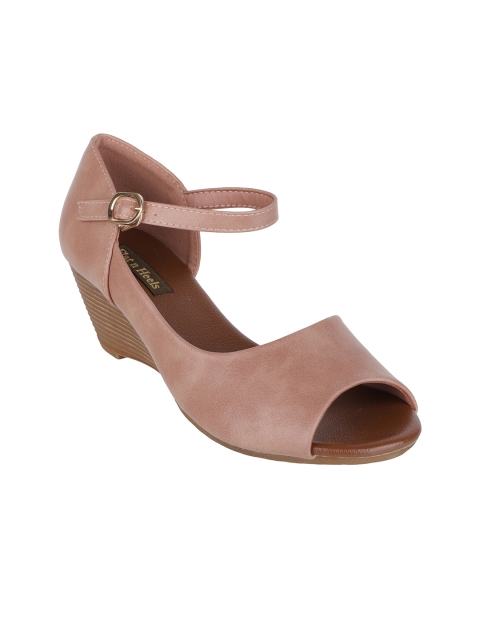 

Flat n Heels Women Pink Solid Wedges