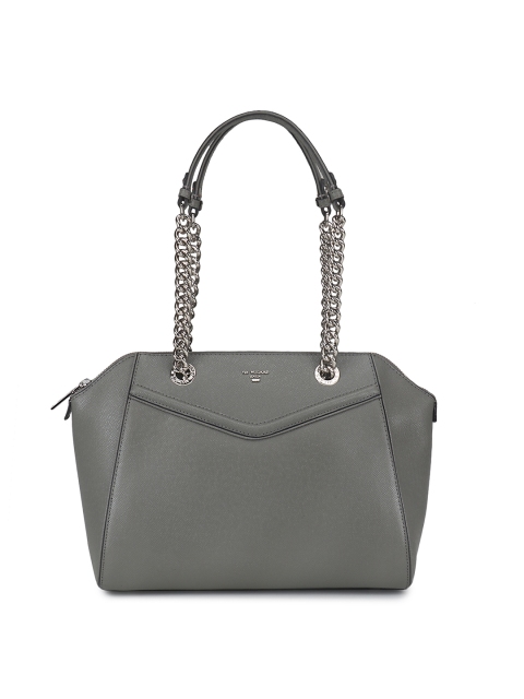 

Da Milano Grey Solid Handheld Bag