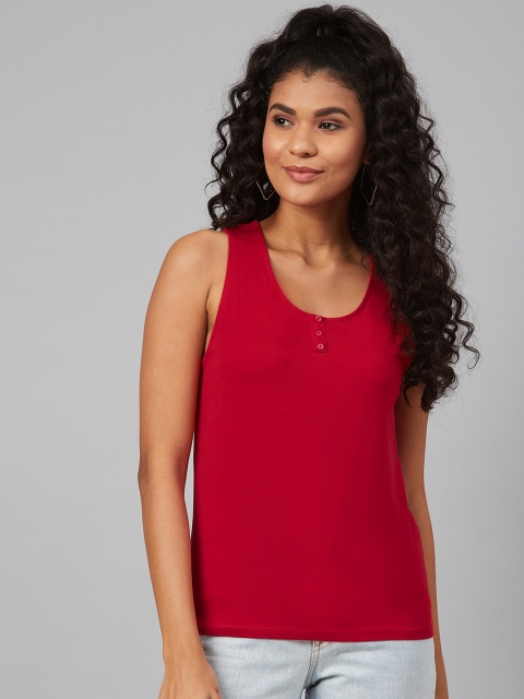 

Marks & Spencer Women Red Solid Top