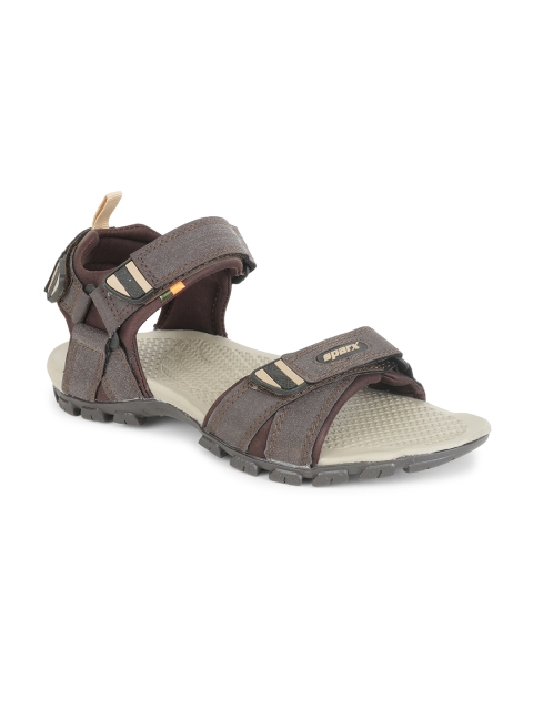 

Sparx Men Brown Leather Comfort Sandals