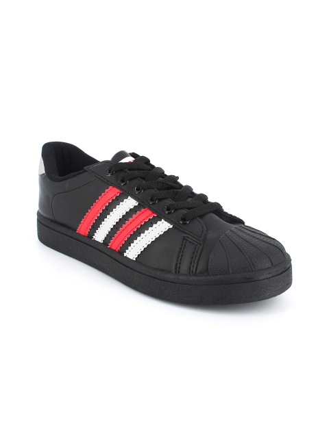 

Sparx Men Black & Red Striped Sneakers