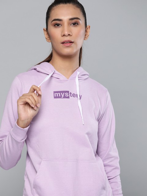 

Kook N Keech Women Purple Printed Hooded Sweatshirt