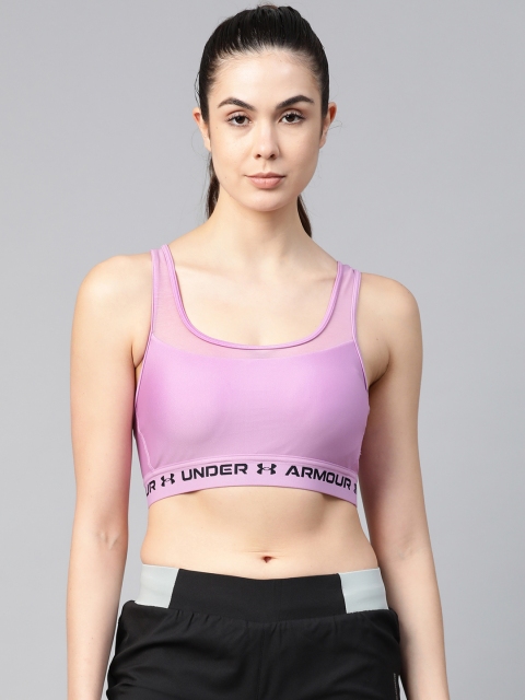 

UNDER ARMOUR Women Lavender Mid Crossback MF Sports Bra 1360305