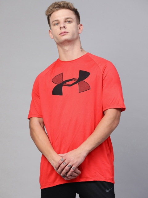 

UNDER ARMOUR Men Red Big Logo Training T-Shirt