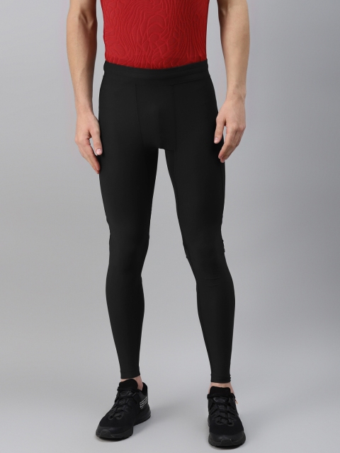 

UNDER ARMOUR Men Black Solid Project Rock Heat Gear Tights