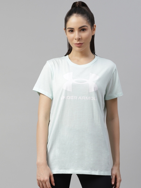 

UNDER ARMOUR Women Blue Sportstyle Graphic Short Sleeve T-shirt