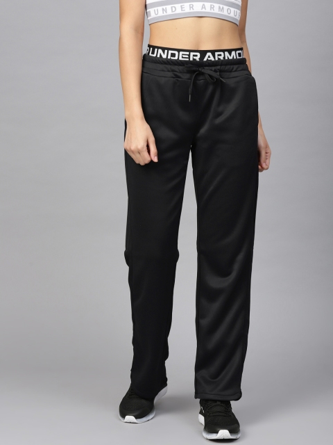 

Under Armour Women Black Fleece Branded Wb Track Pants