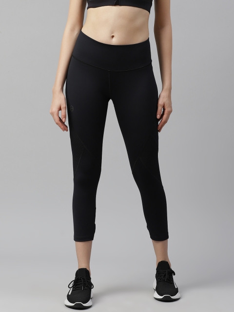 

UNDER ARMOUR Women Black Solid Rush Cropped Tights