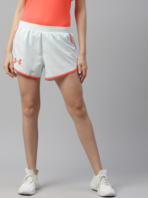 

UNDER ARMOUR Women Blue Solid Fly By 2.0 Stunner Shorts