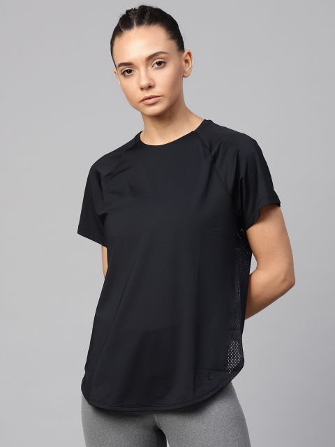 

UNDER ARMOUR Women Black Armour Sport Hi-Lo SS T-shirt
