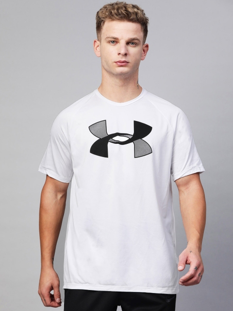 

UNDER ARMOUR Men White Big Logo Training T-Shirt