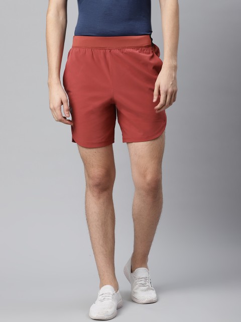 

UNDER ARMOUR Men Rust Red Solid Slim Fit Stretch Woven Sustainable Shorts