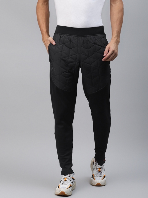 

UNDER ARMOUR Men Black Solid ColdGear Reactor Running Joggers