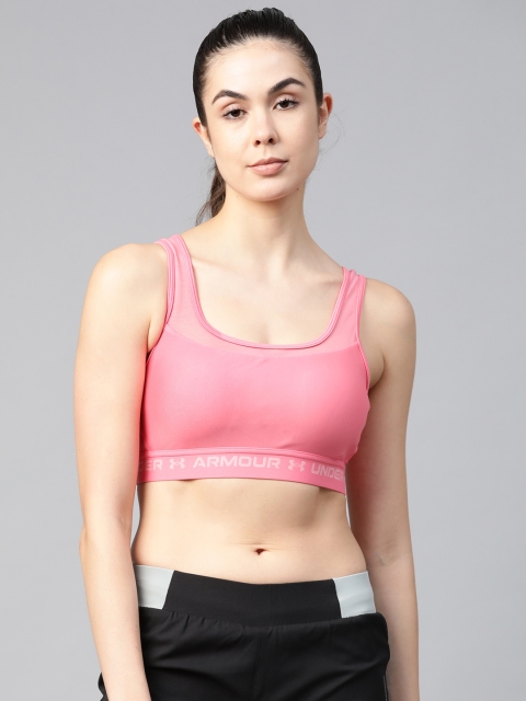 

UNDER ARMOUR Women Pink Mid Crossback MF Sports Bra 1360305