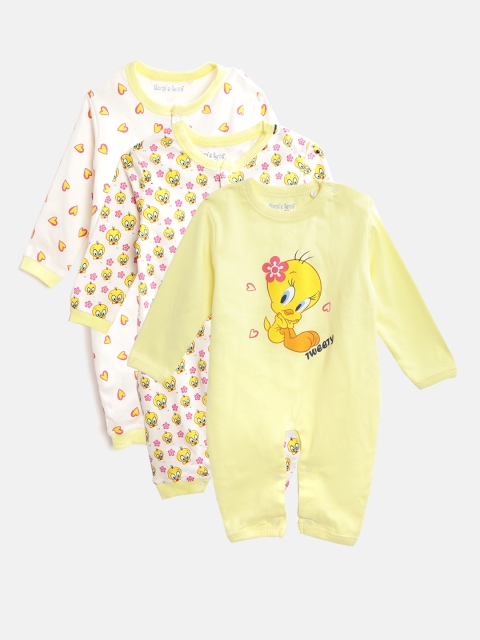 

Moms Love Girls Pack of 3 Assorted Printed Rompers