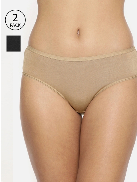 

Jockey Women Pack of 2 Solid Hipster Briefs, Black