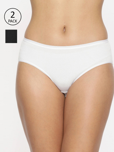 

Jockey Women Pack of 2 Solid Hipster Briefs, Black