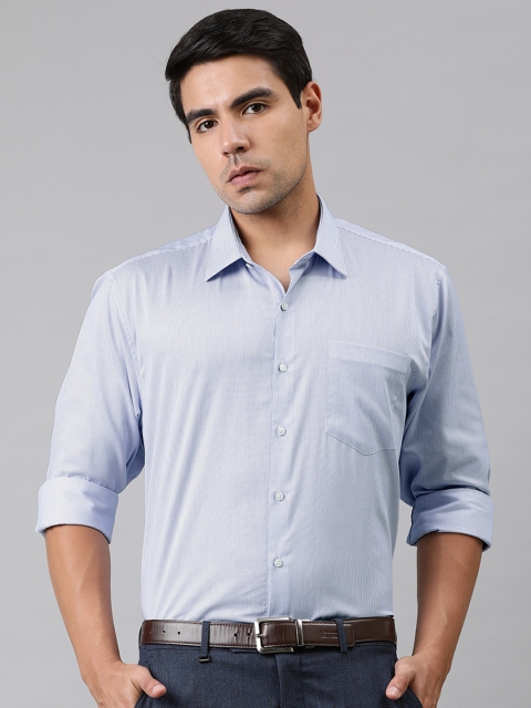 

Van Heusen Men Blue Slim Fit Striped Formal Shirt