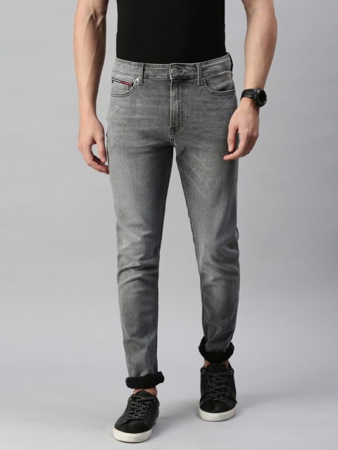 

Tommy Hilfiger Men Grey Skinny Fit Mid-Rise Clean Look Stretchable Jeans
