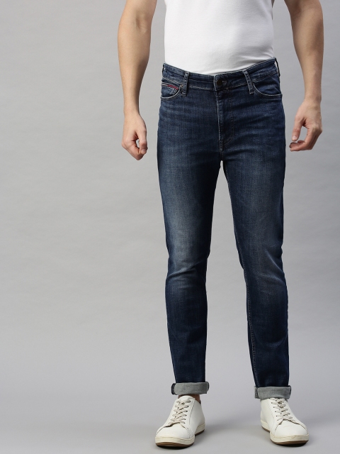 

Tommy Hilfiger Men Blue Simon Skinny Fit Mid-Rise Clean Look Stretchable Jeans