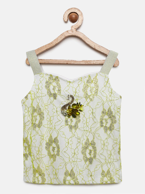 

Actuel Girls Gold-Toned Self Design Top