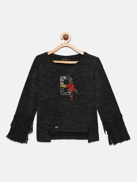 

Actuel Girls Black Solid Top