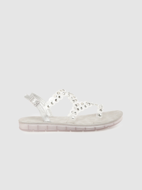 

CORSICA Women Transparent Embellished Open Toe Flats