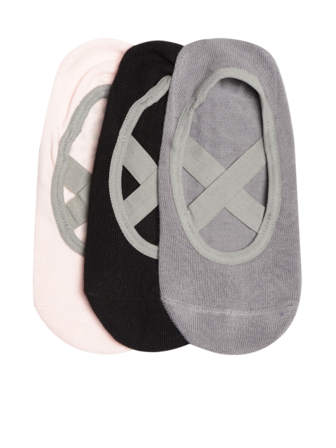 

Carlton London Men Pack of 3 Shoe Liner Yoga Socks, Black
